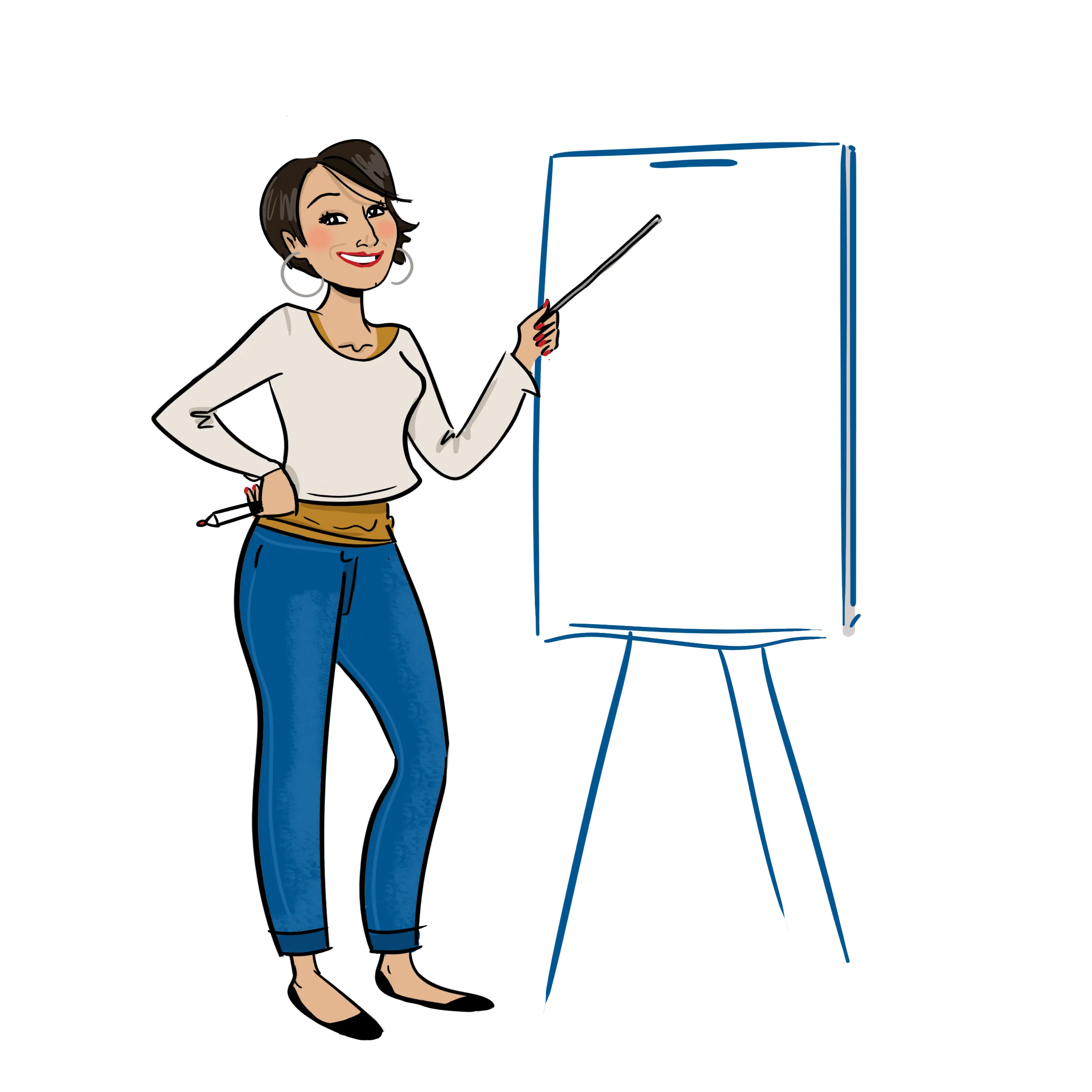 Aliko devant un paper board