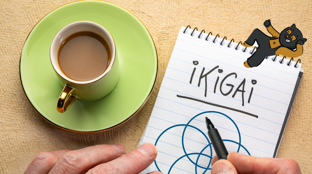 Une personne en train de faire son ikigai afin de déterminer sa mission de vie