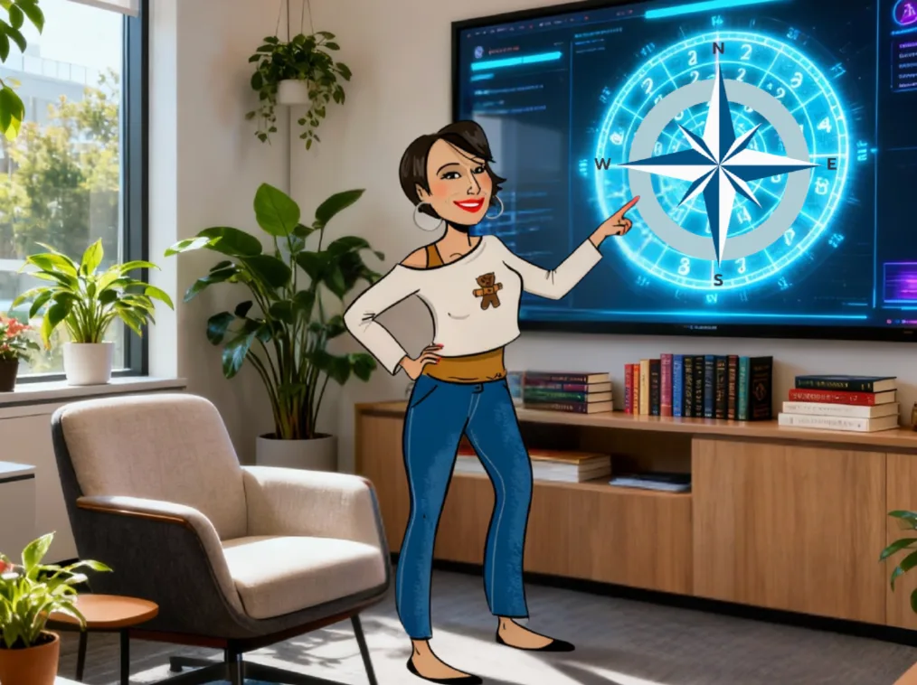 Image avec Aliko et KAKKO devant un tableau des valeurs de l'individu